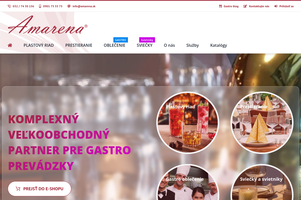 Náhľad e-shopu Amarena