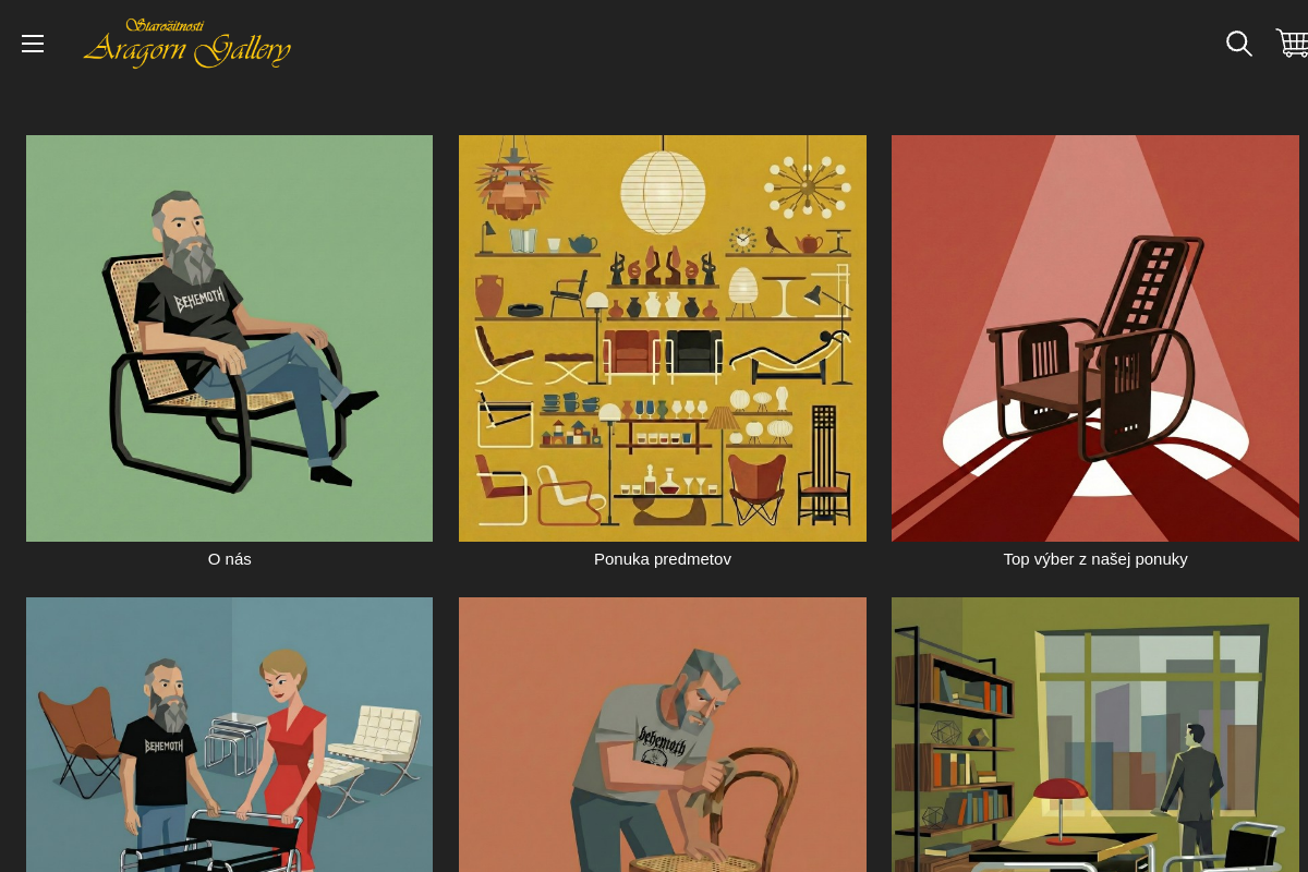 Náhľad e-shopu WWW.ARAGORN-GALLERY.SK
