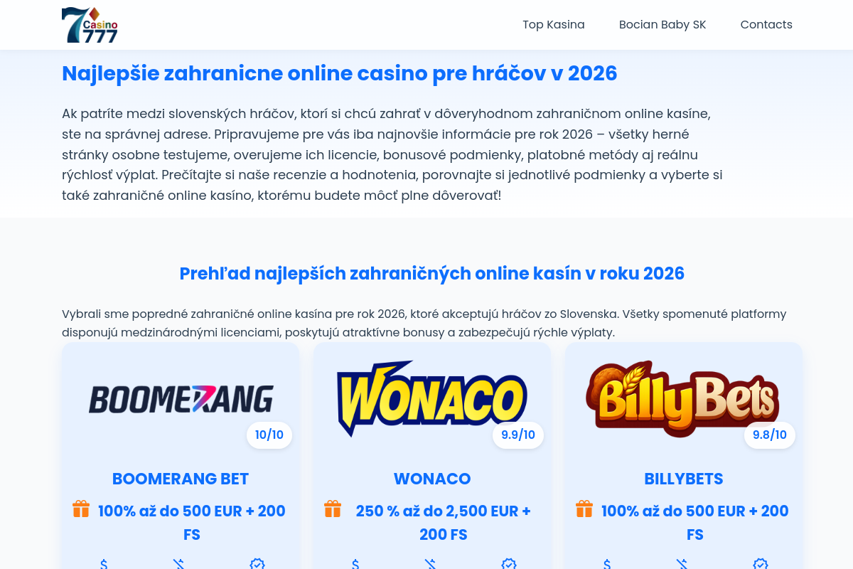 Náhľad e-shopu Bocian Baby