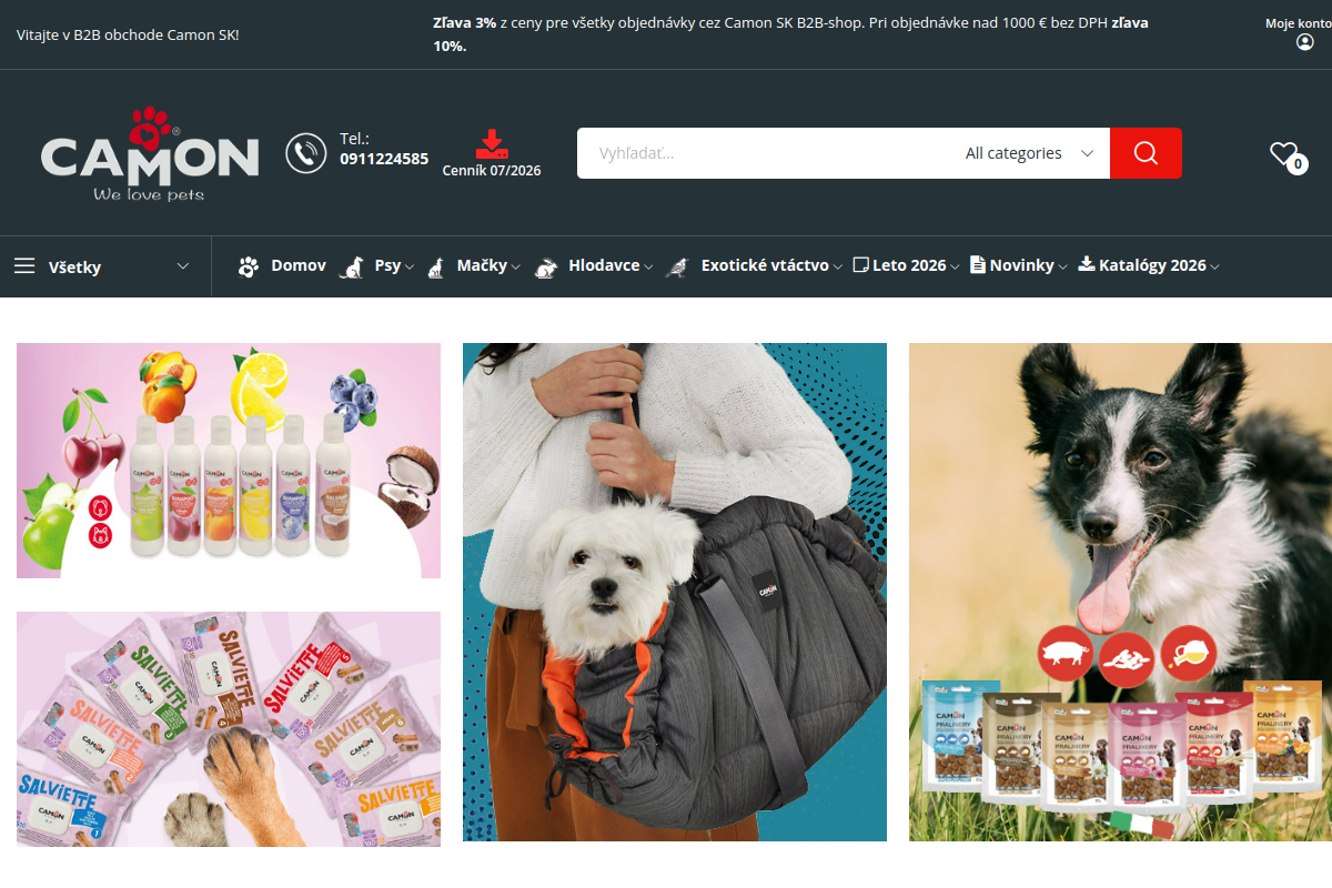 Náhľad e-shopu CAMON