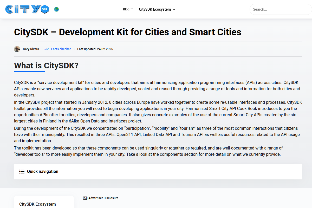 CitySDK preview