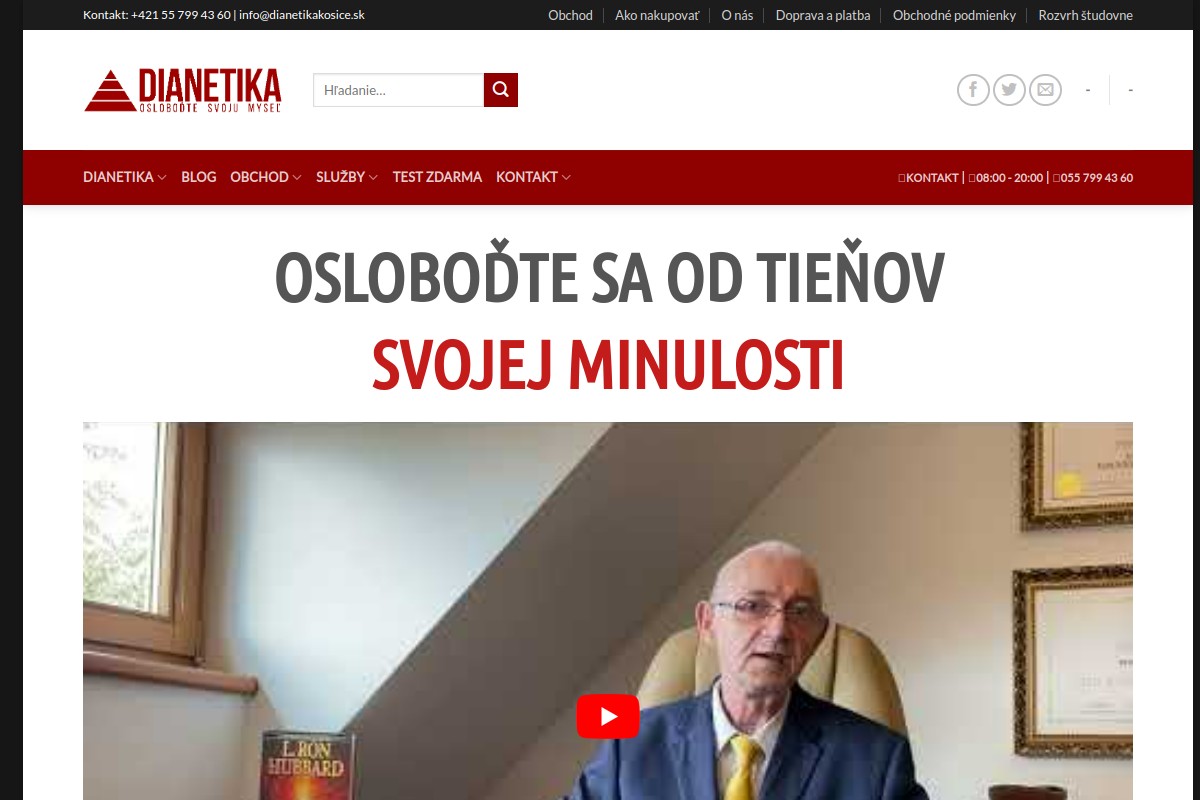 Náhľad e-shopu DIANETIKA - VZDELáVACIE KURZY