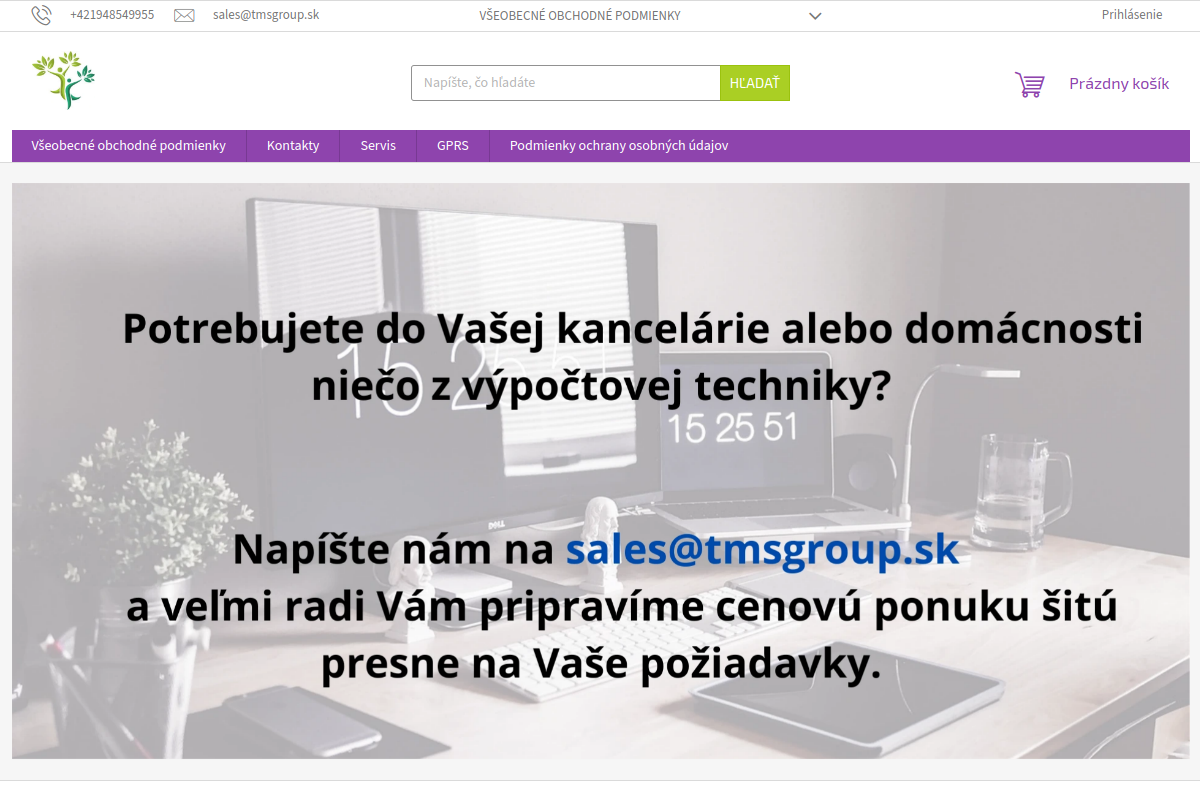 Náhľad e-shopu eNotebooky.sk