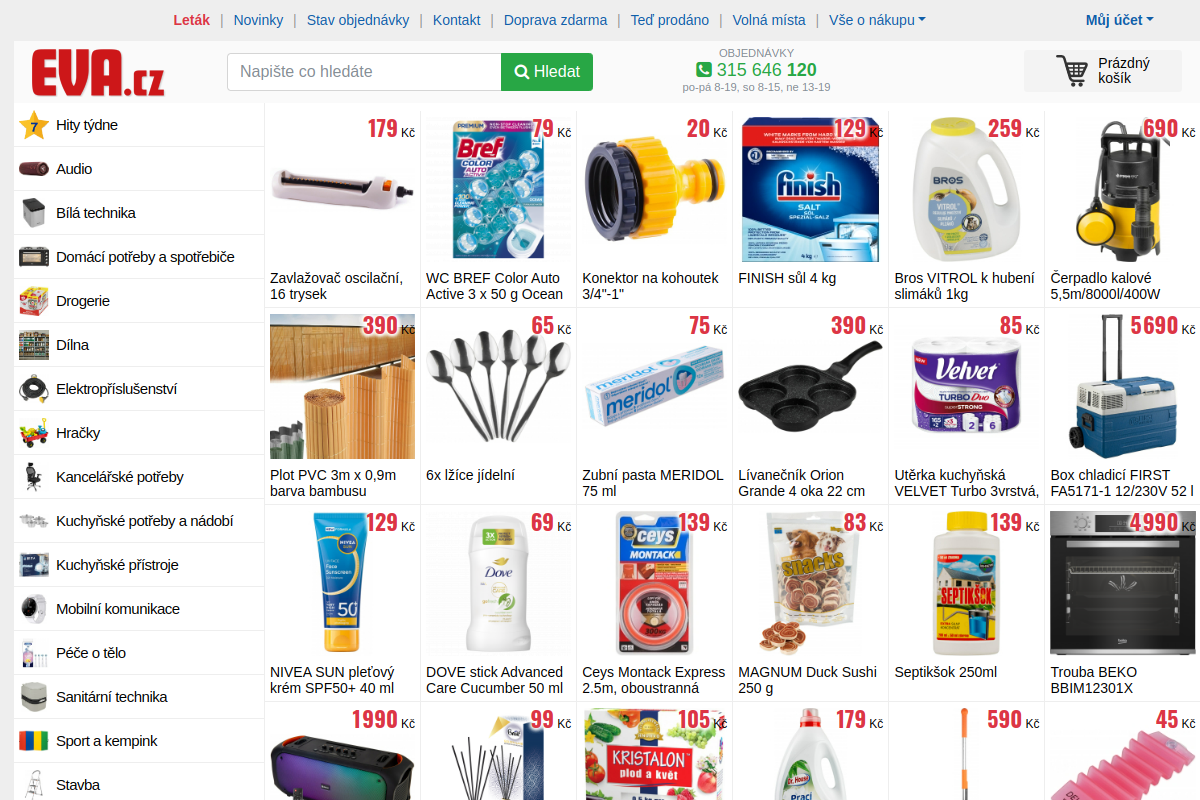 Náhľad e-shopu Eva.cz