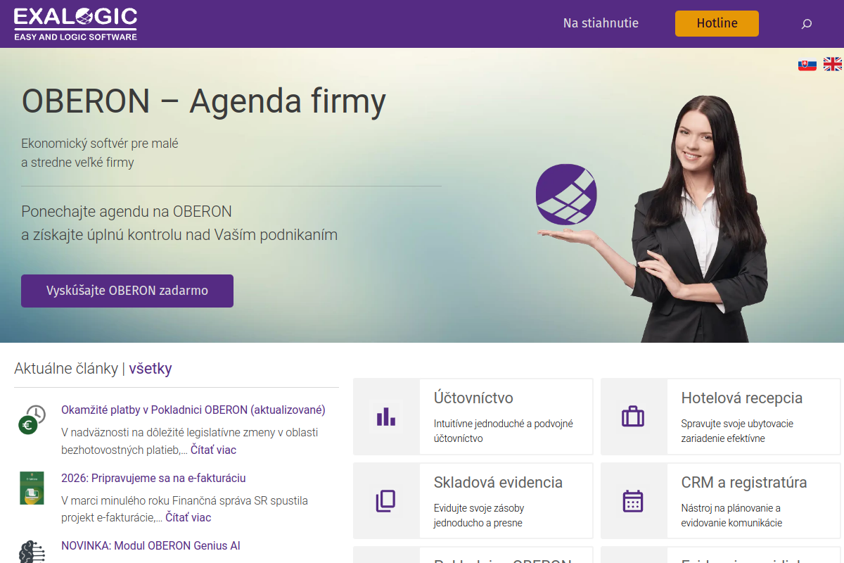 Náhľad e-shopu EXALOGIC, S.R.O.