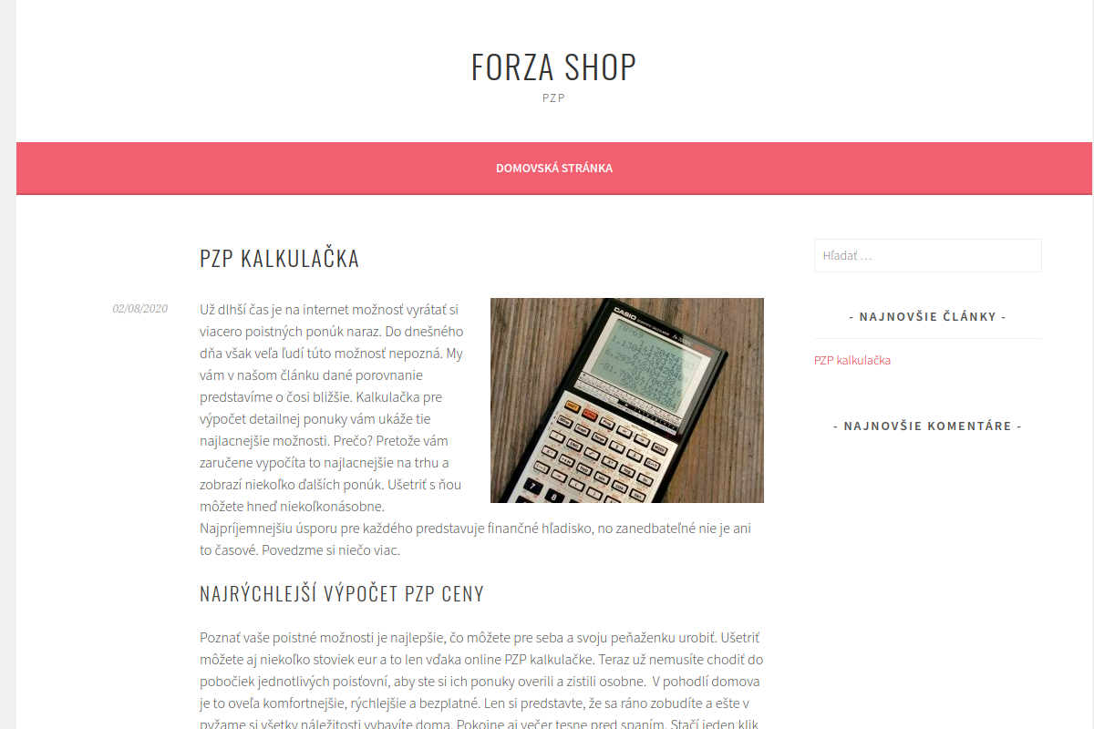 Náhľad e-shopu Forza Music