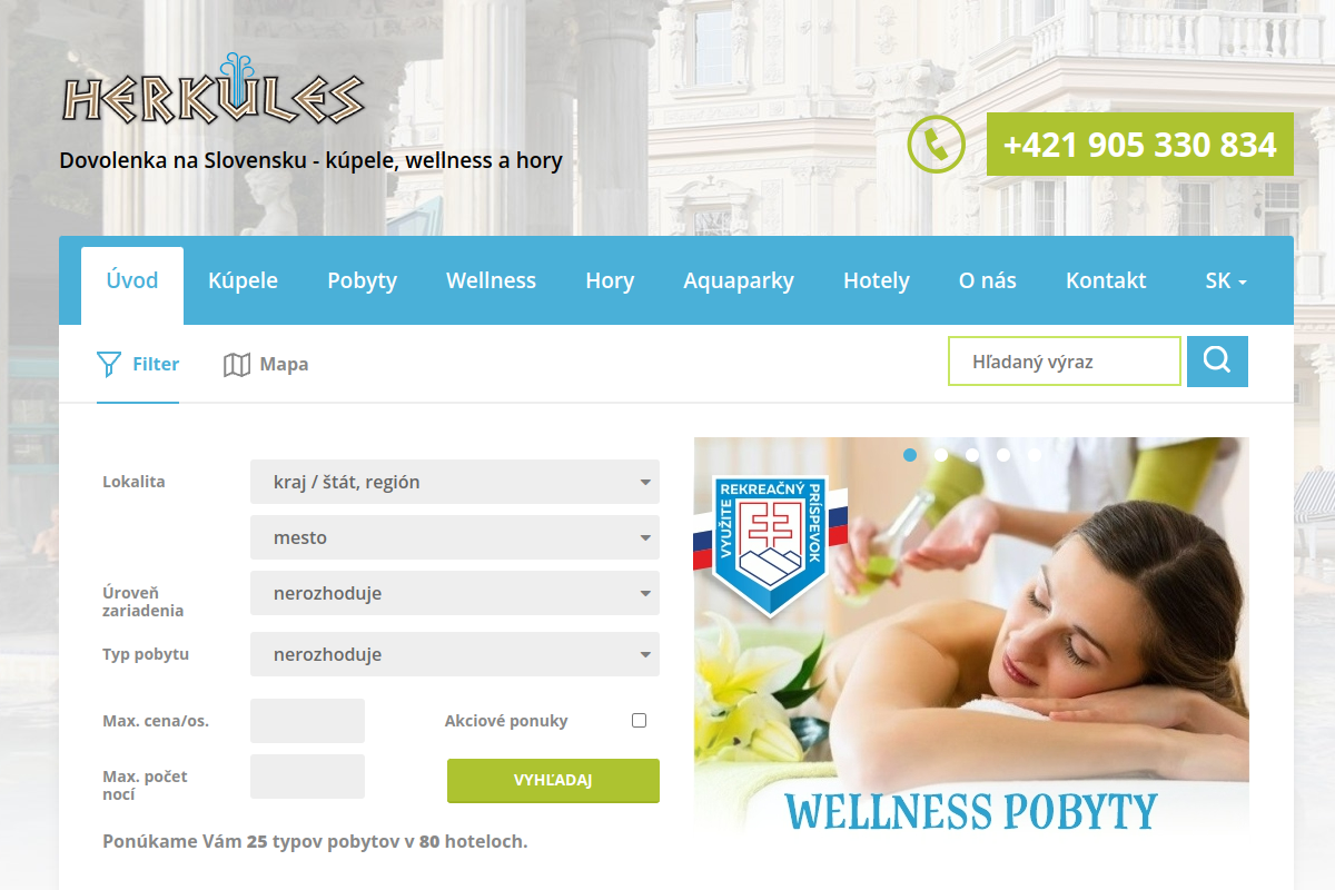 Náhľad e-shopu HERKULES - KúPELE ZA ROZUMNú CENU