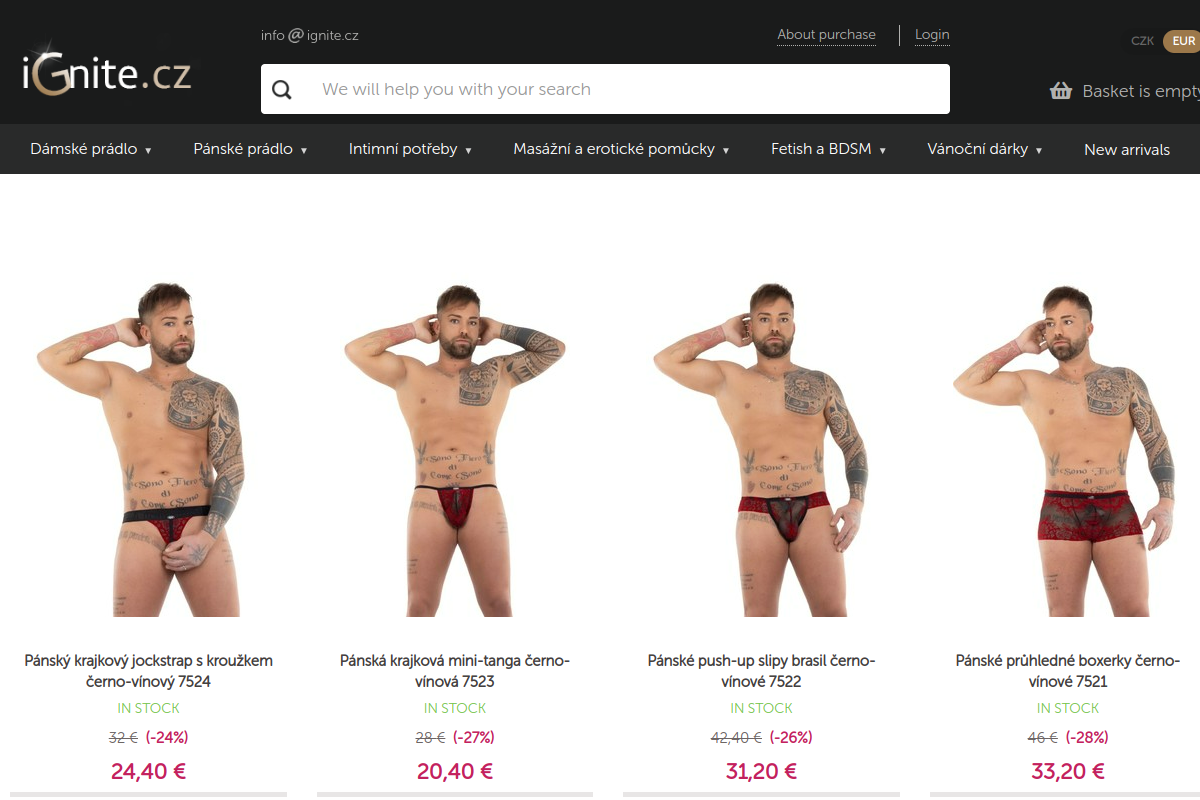 Náhľad e-shopu IGNITE