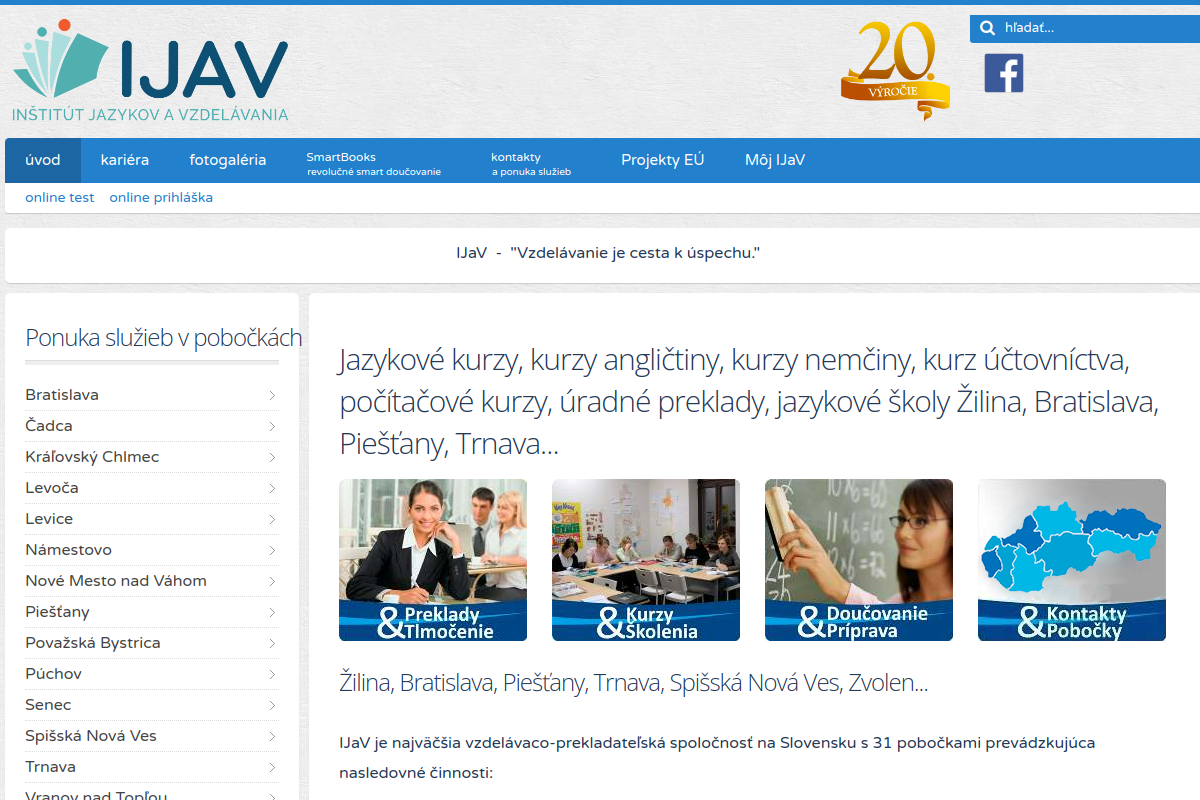 Náhľad e-shopu INšTITúT JAZYKOV A VZDELáVANIA - ŽILINA