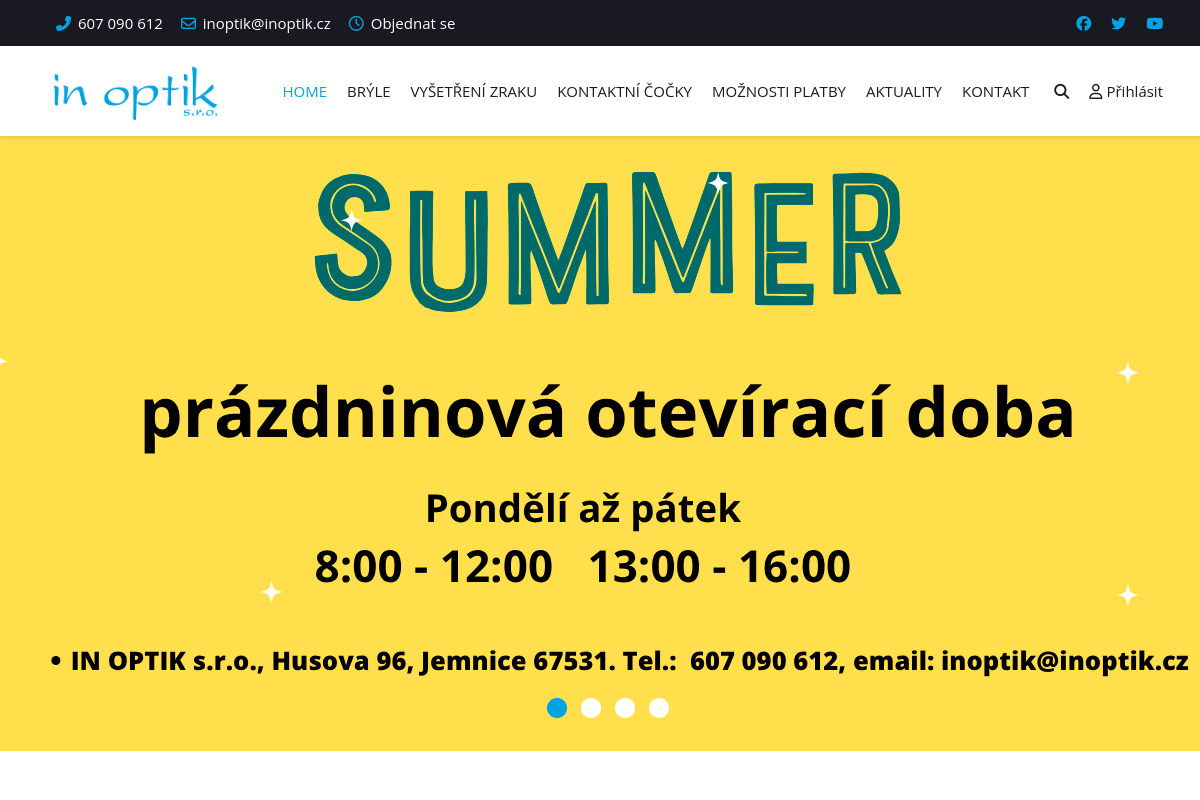 Náhľad e-shopu IN Optik