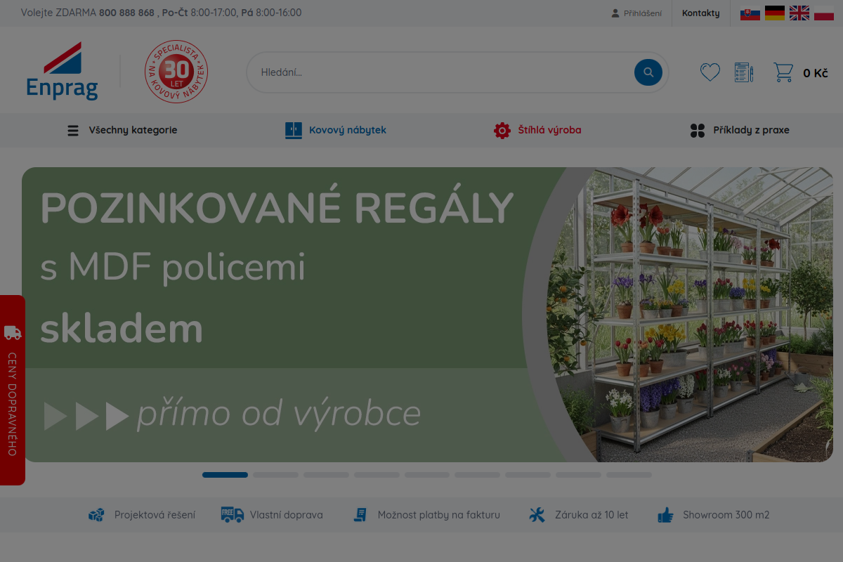 Náhľad e-shopu Enprag s.r.o.