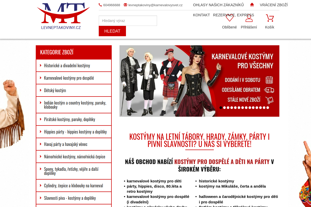Náhľad e-shopu Levneptakoviny