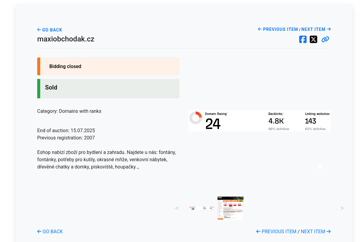 Náhľad e-shopu Maxiobchodak.cz