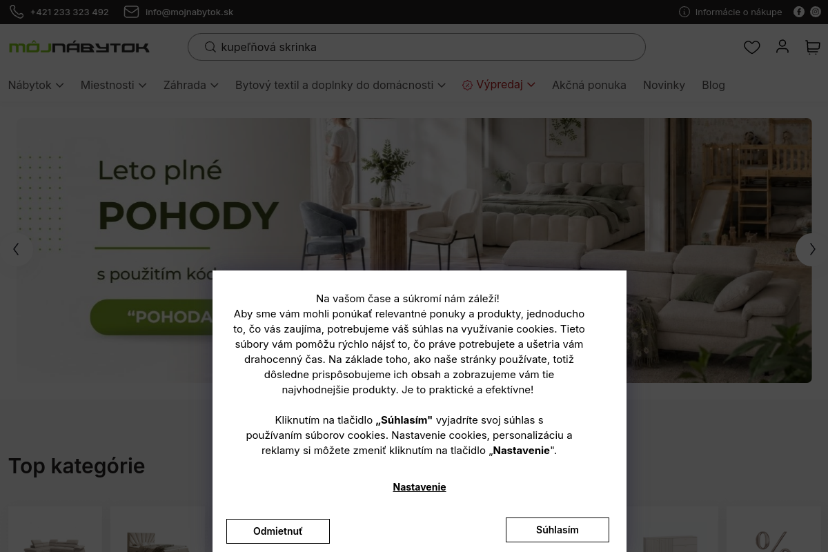 Náhľad e-shopu Mojnabytok.sk