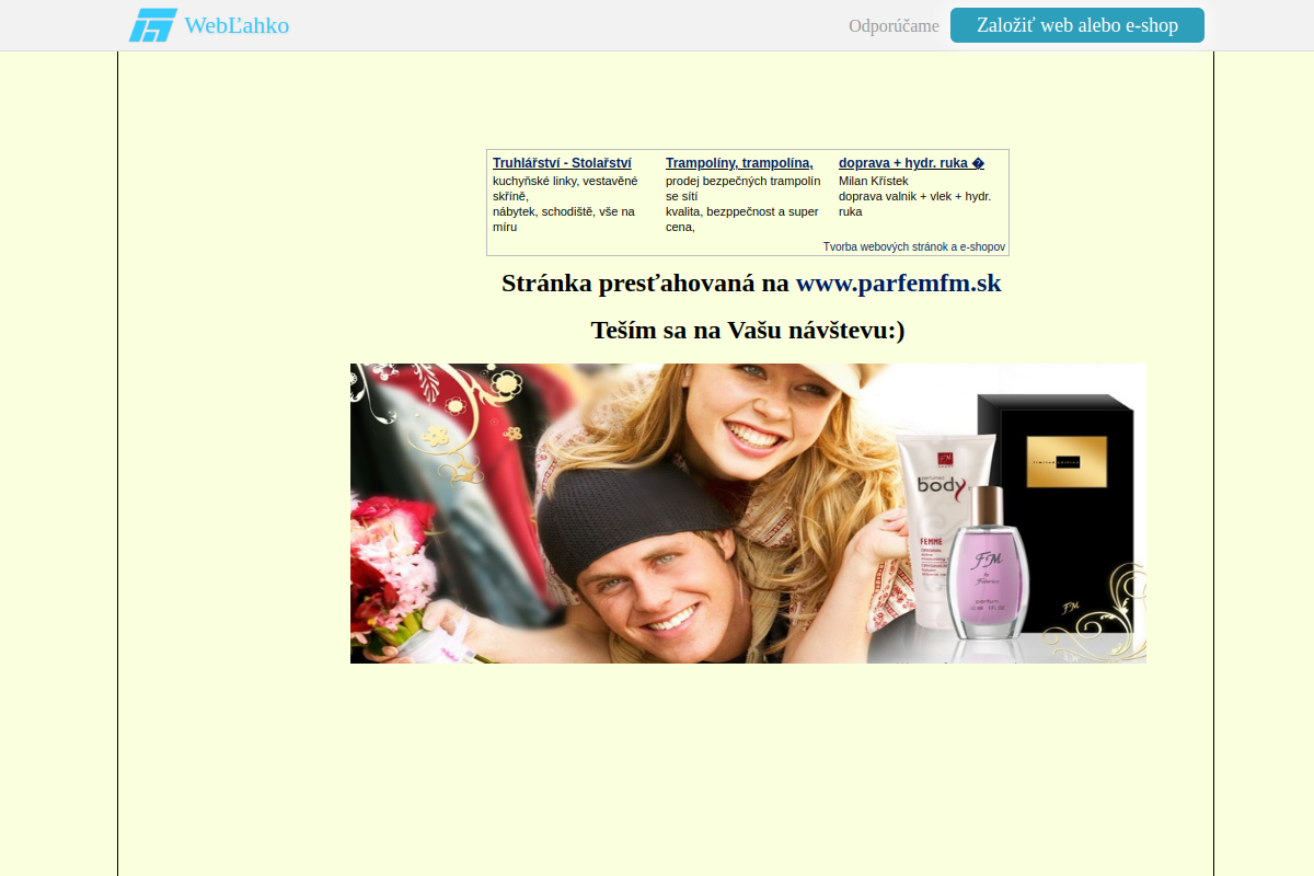 Náhľad e-shopu SVETOVE PARFUMY