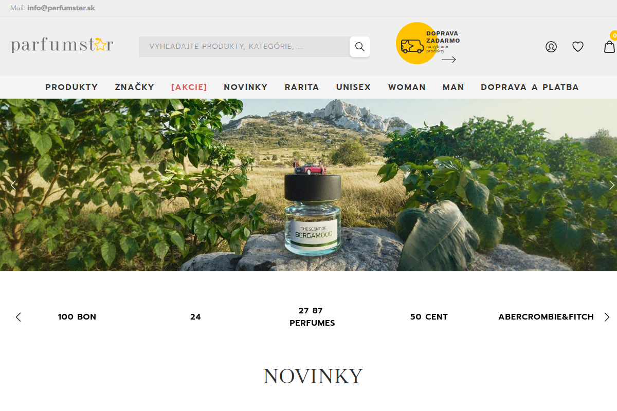 Náhľad e-shopu Parfumworld.sk