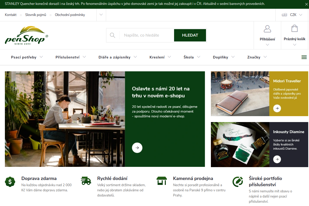 Náhľad e-shopu Penshop.cz