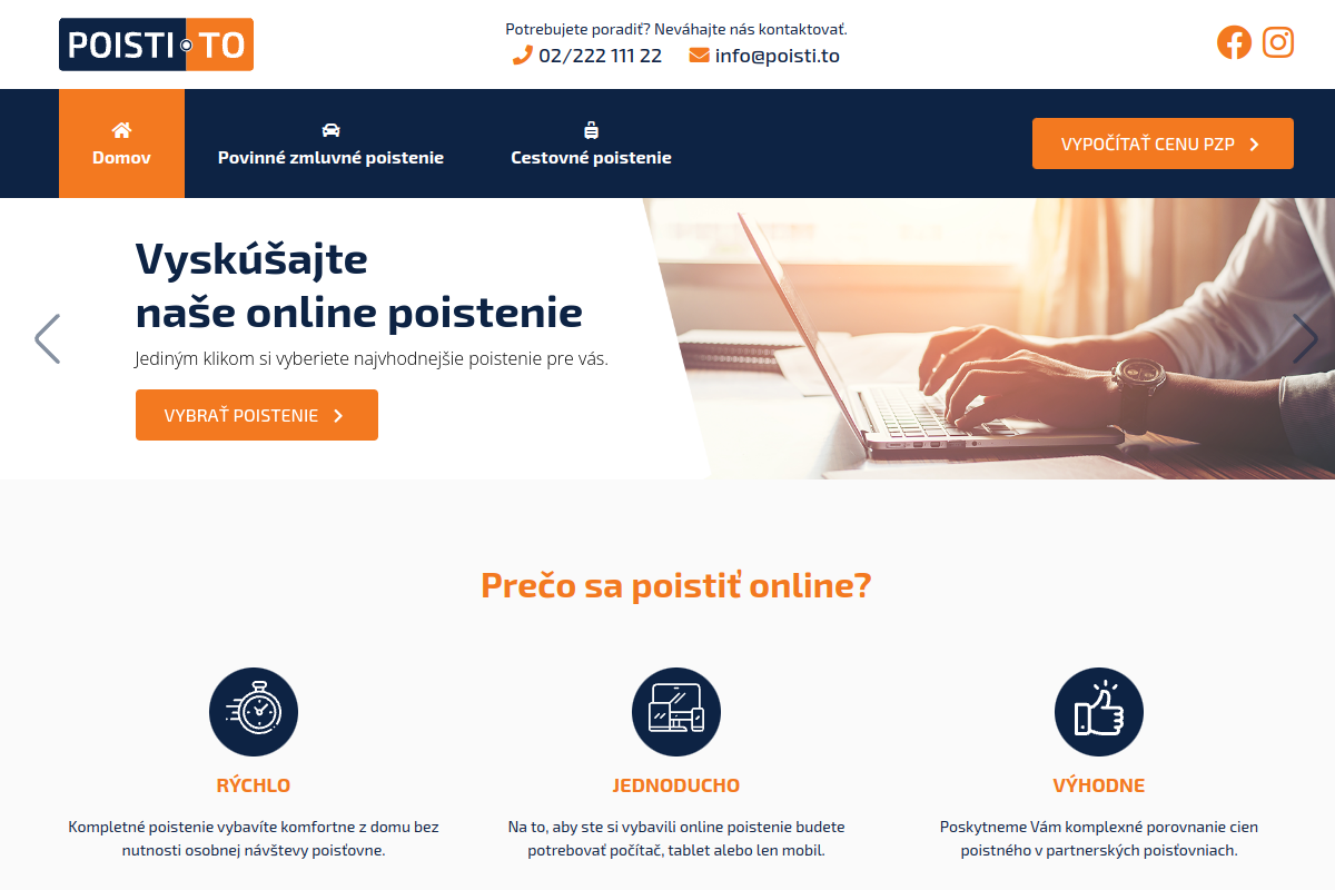 Náhľad e-shopu POISTI.TO - Povinné zmluvné poistenie