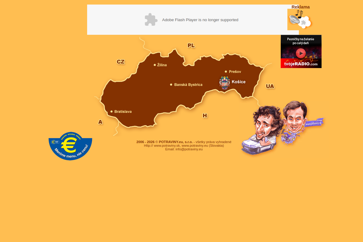 Náhľad e-shopu POTRAVINY.eu, s.r.o.