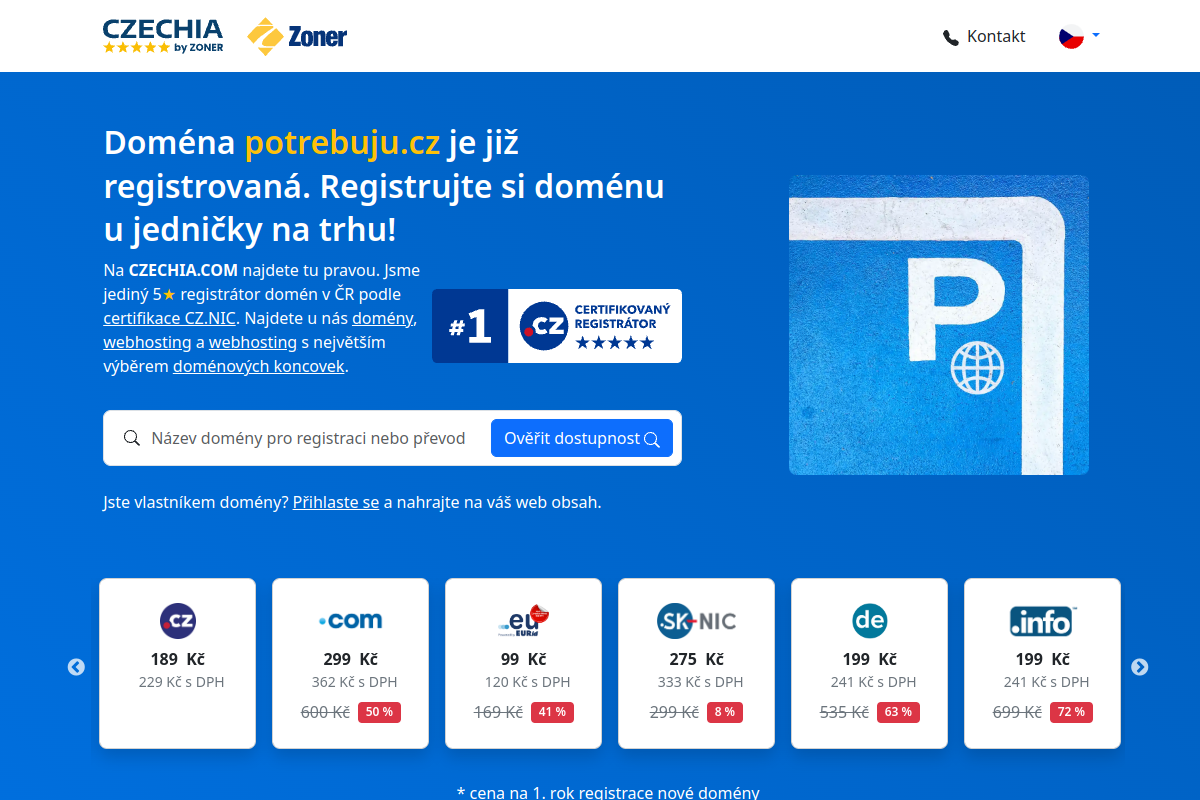 Náhľad e-shopu POTREBUJU.CZ