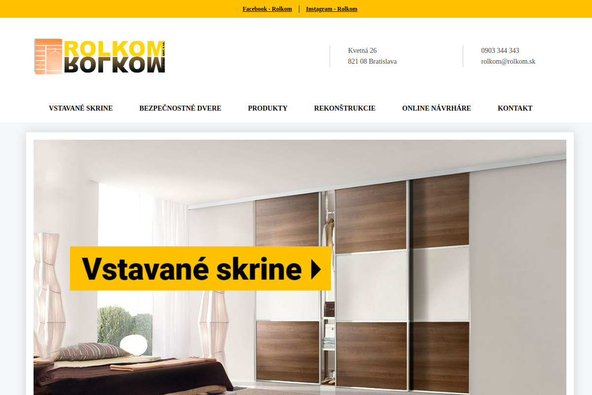 Náhľad e-shopu VSTAVANé SKRINE ,šATNíKY NA MIERU....