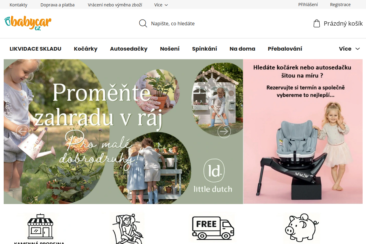 Náhľad e-shopu Samo kočíky