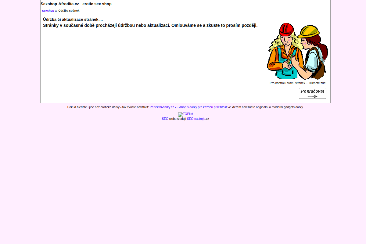 Náhľad e-shopu sexshop-afrodita.cz