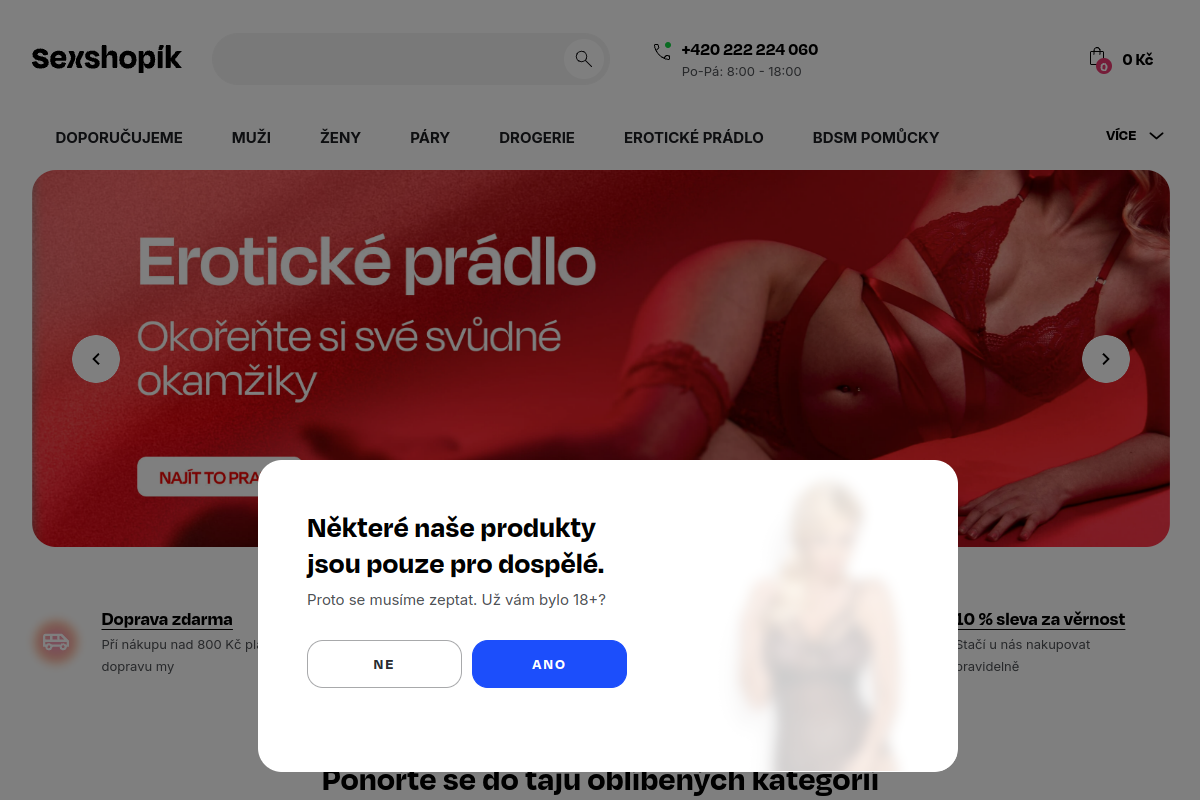 Náhľad e-shopu Sexshopik.cz