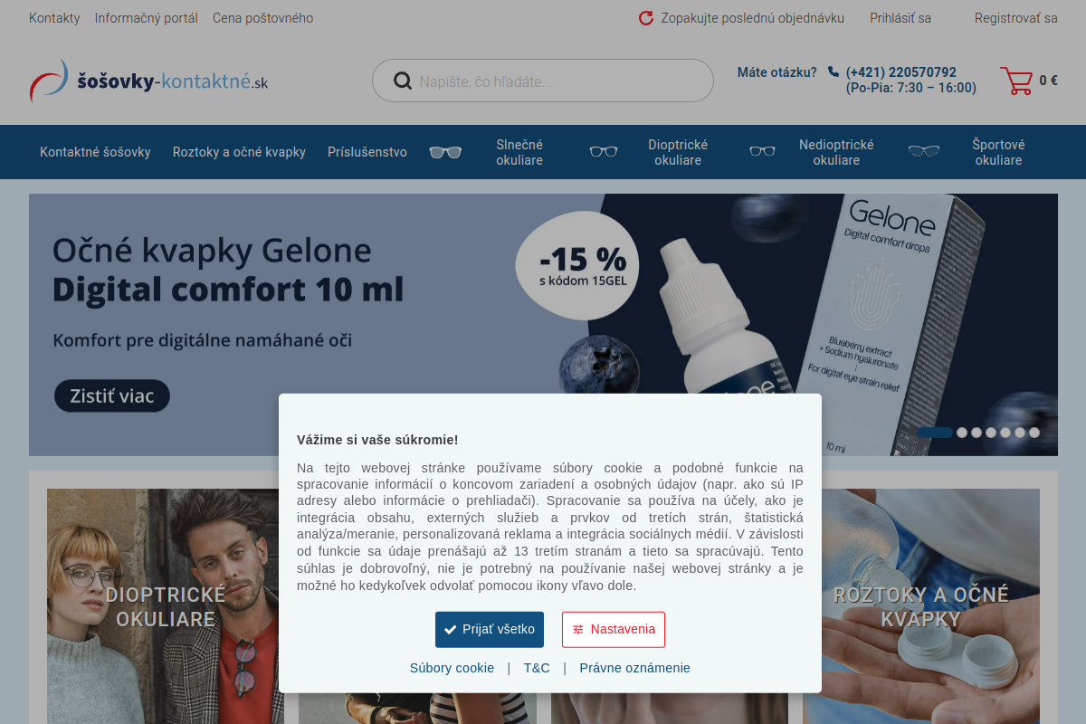 Náhľad e-shopu KONTAKTNé šOšOVKY ON-LINE