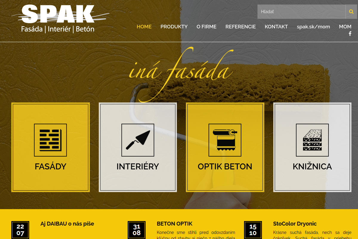 Náhľad e-shopu WWW.SPAK.SK