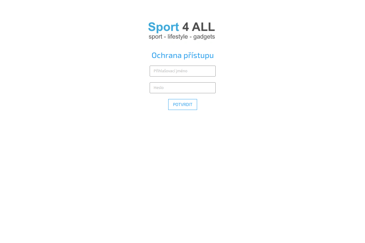 Náhľad e-shopu SPORT4ALL.CZ – ESHOP SE SPORTOVNíM ZBOží