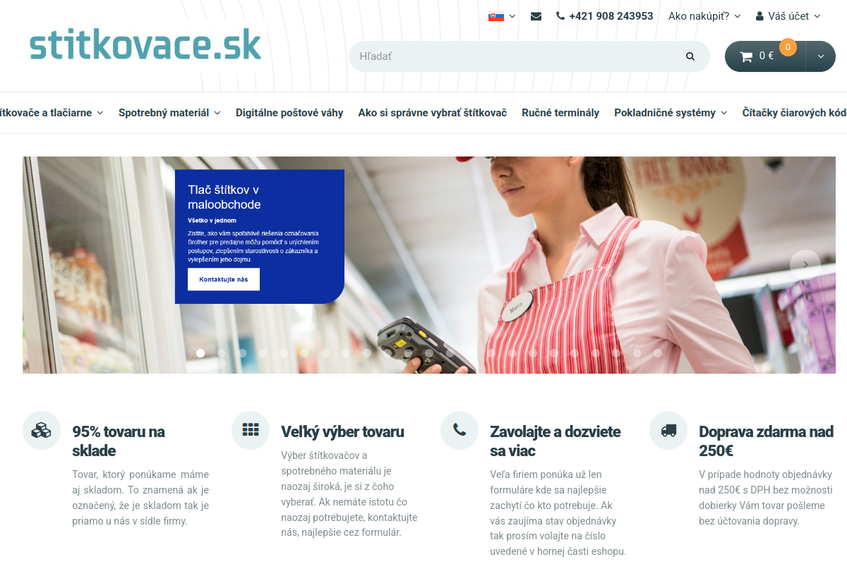 Náhľad e-shopu Štítkovače.sk
