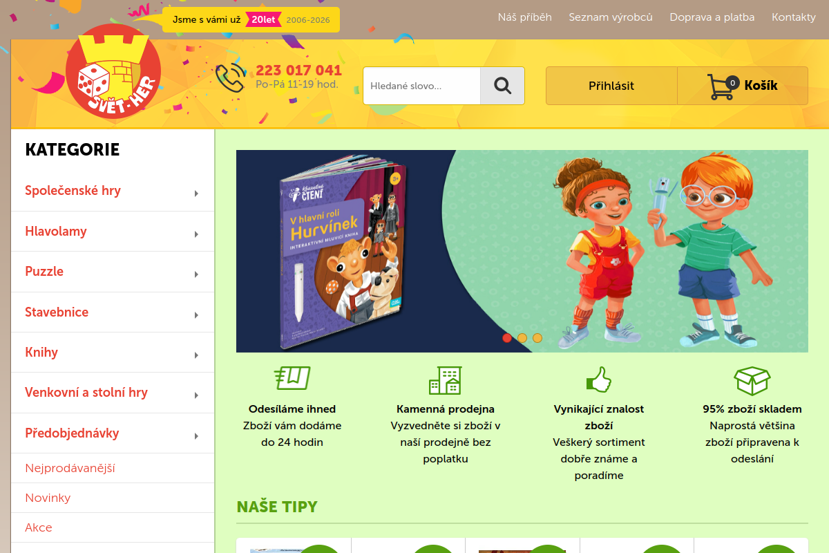 Náhľad e-shopu SVeT HER
