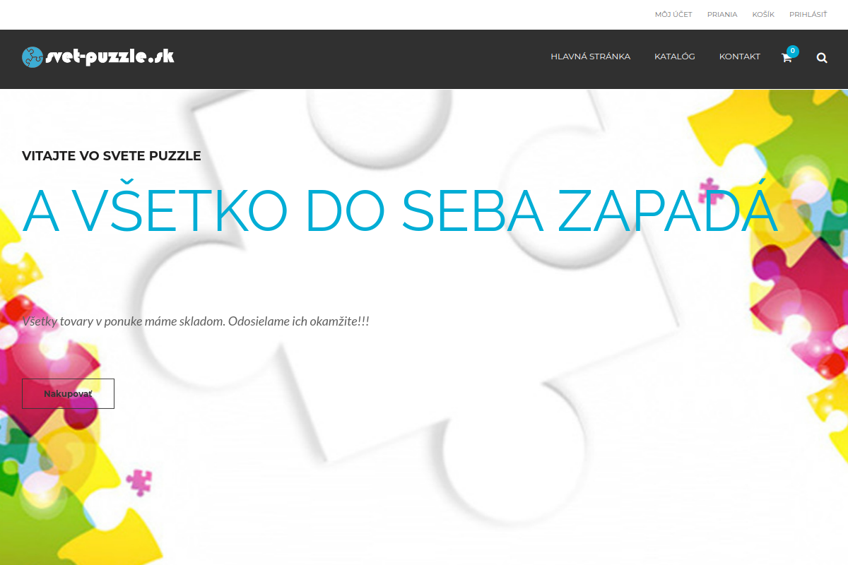 Náhľad e-shopu SVET PUZZLE