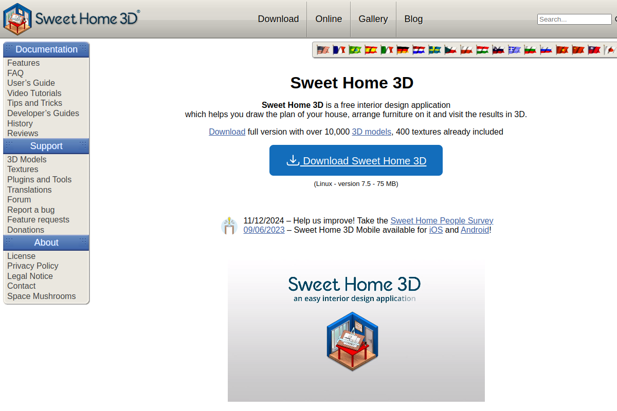 Sweet Home 3D preview
