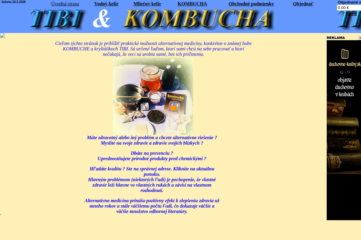 Náhľad e-shopu TIBI & KOMBUCHA