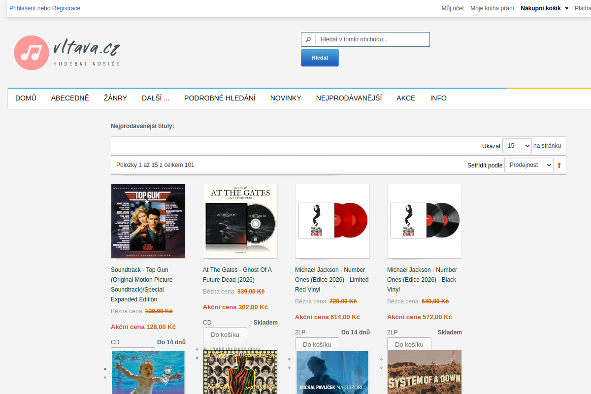 Náhľad e-shopu Vltava.cz
