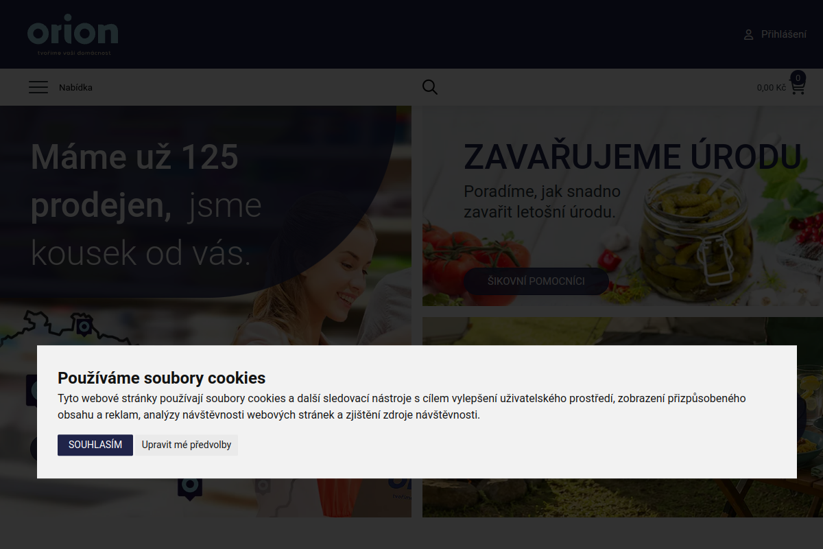 Náhľad e-shopu Zásilkový obchod Orion