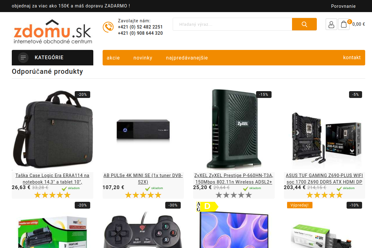 Náhľad e-shopu Zdomu.sk