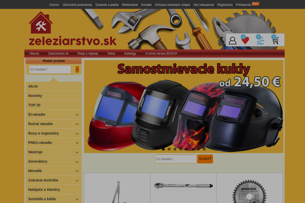 Náhľad e-shopu ZELEZIARSTVO
