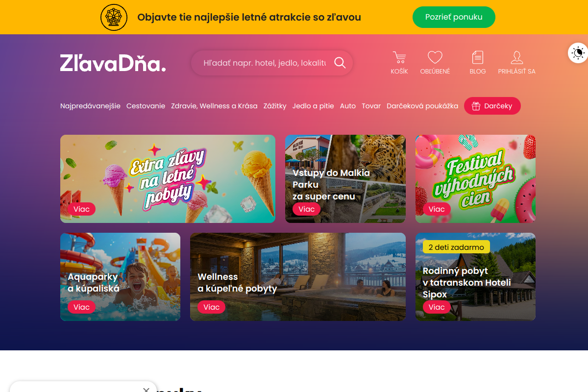 Náhľad internetového obchodu Zlavadna.sk