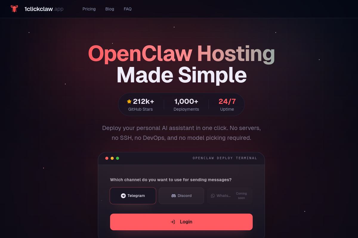 1ClickClaw preview
