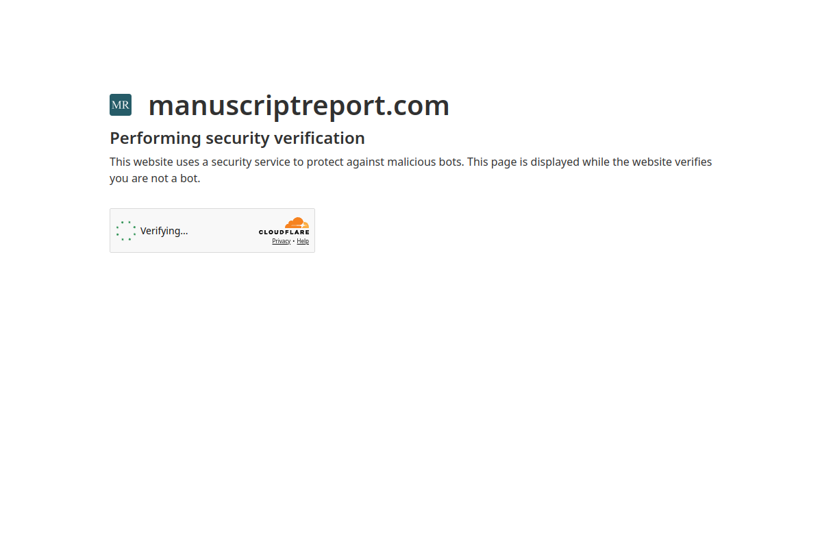 ManuscriptReport preview