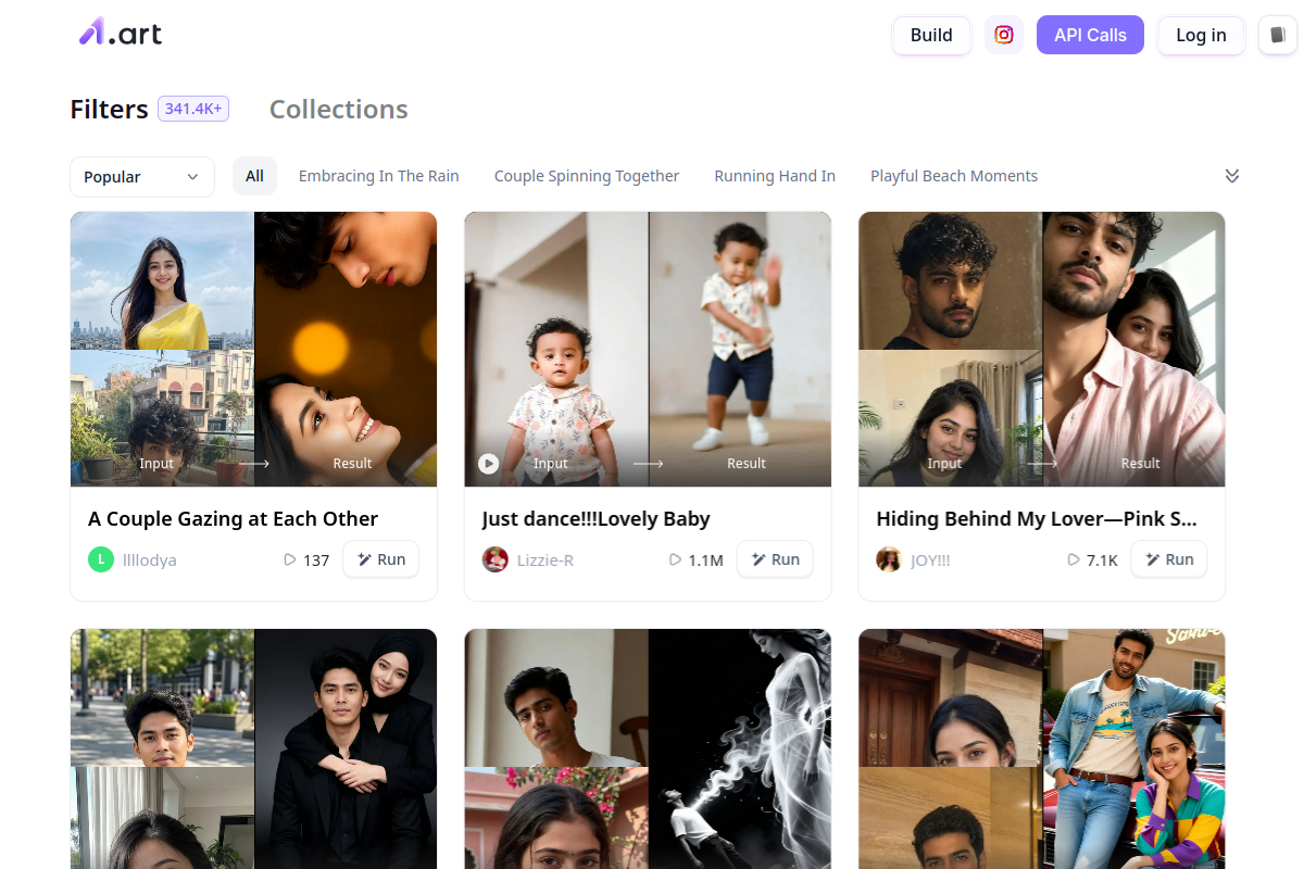 A1.art website screenshot 1