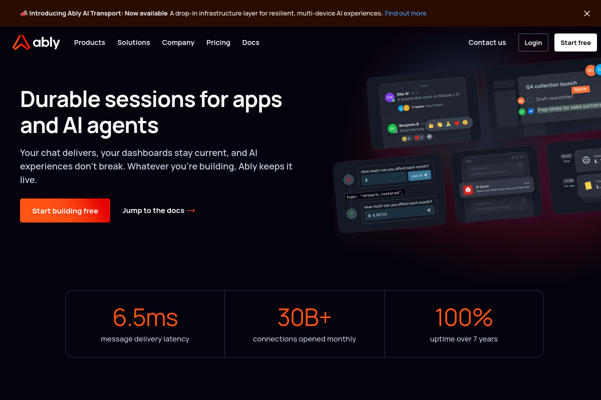 Ably screenshot