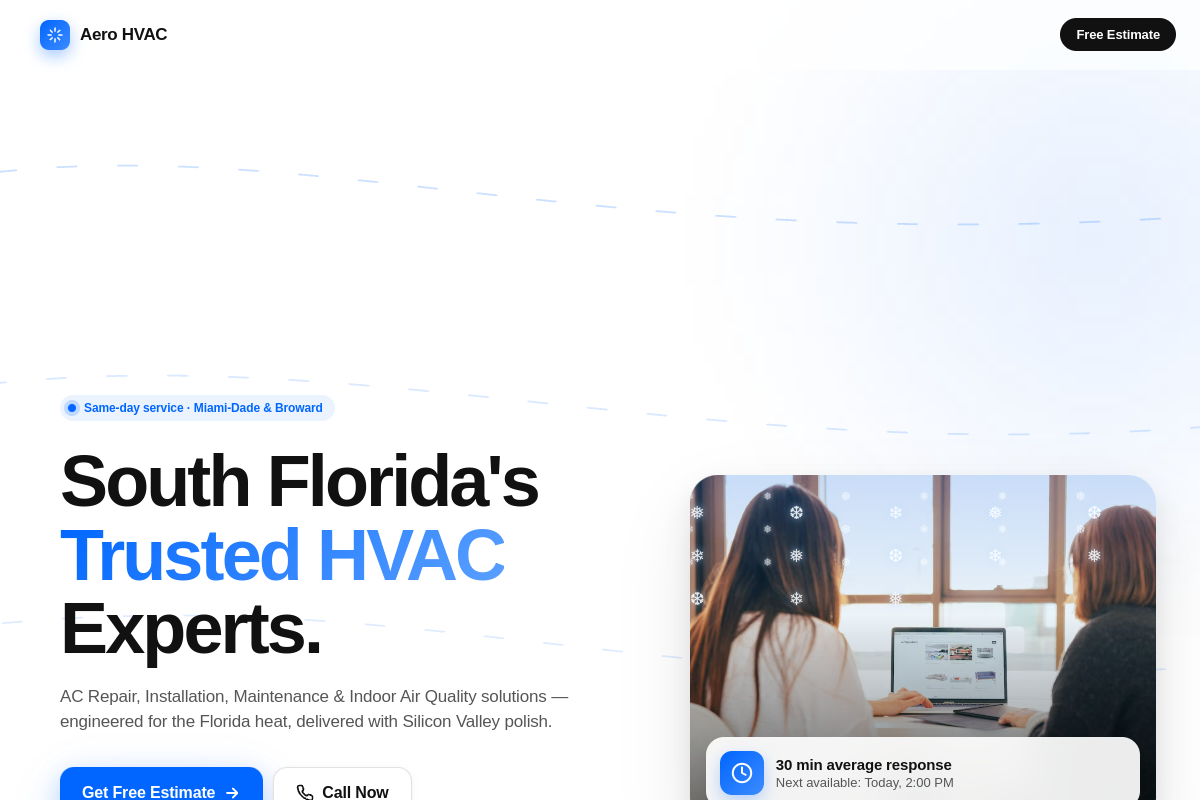 Aero HVAC Miami preview