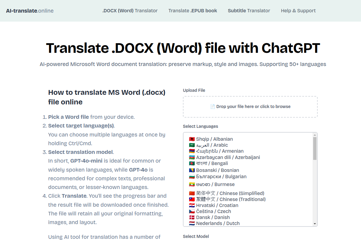 AI-Translate.online preview