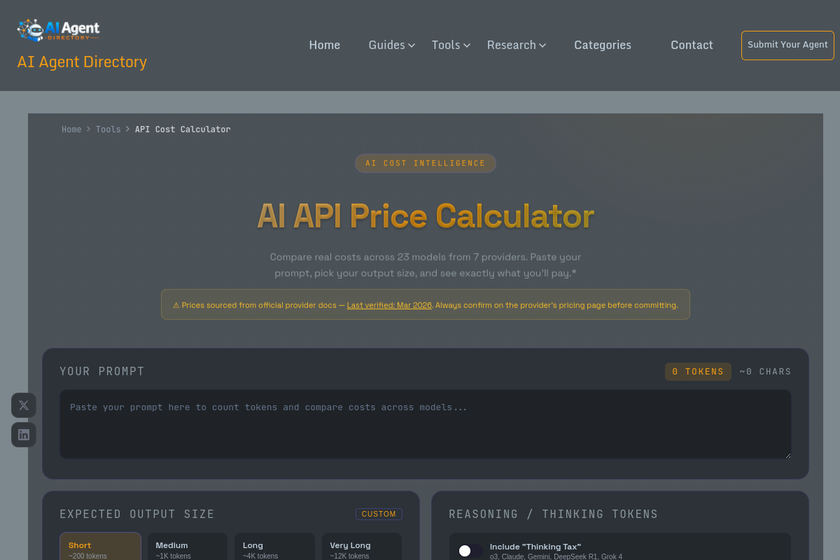 AI API Cost Calculator preview