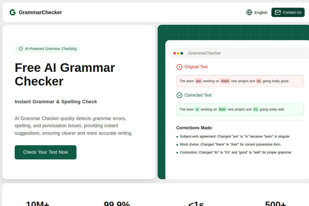 AIGrammarChecker preview