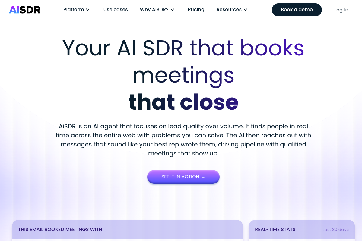 AiSDR screenshot